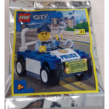 policeman with car foil pack