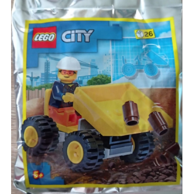 worker with tipper truck foil pack
