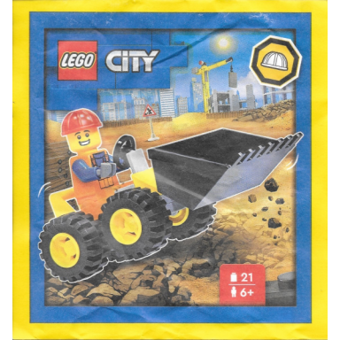 builder with digger paper bag