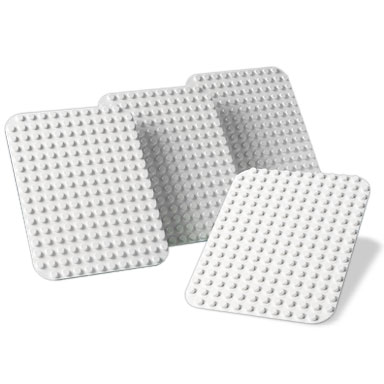 white duplo baseplates