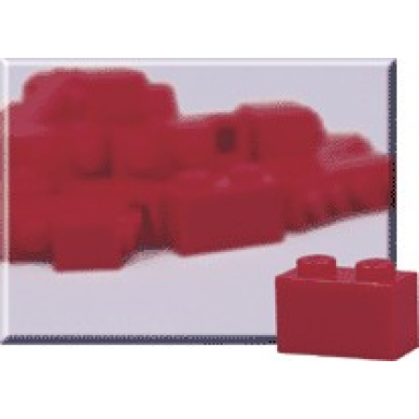 1 x 2 red bricks pack of 50