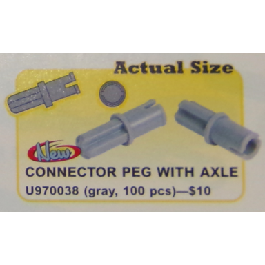 connector peg with axle pack of 100