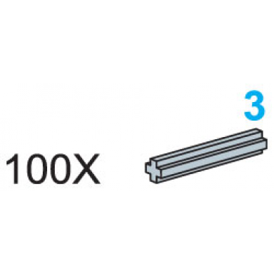 3-stud axles pack of 100