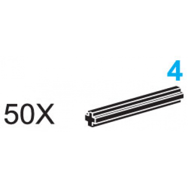 4-stud axles pack of 50