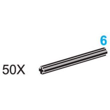 6-stud axles pack of 50