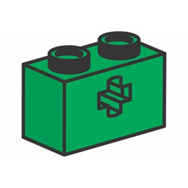 bricks with cross axle holes pack of 50