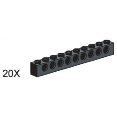 1 x 10 beams