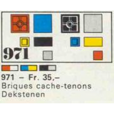 52 flat tile bricks
