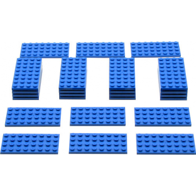 blue plates pack pack of 25