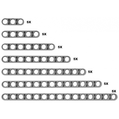 studless technic beams