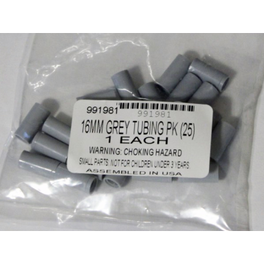 16mm gray tubing pack of 25