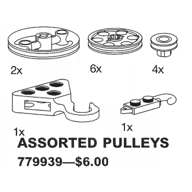 assorted pulleys