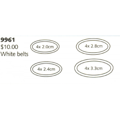 belts white