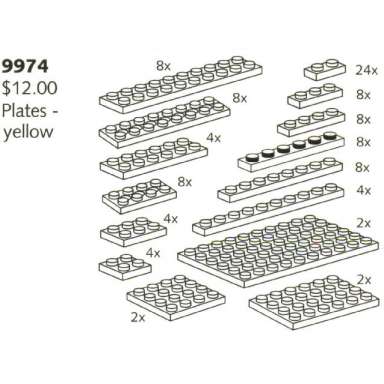 plates yellow