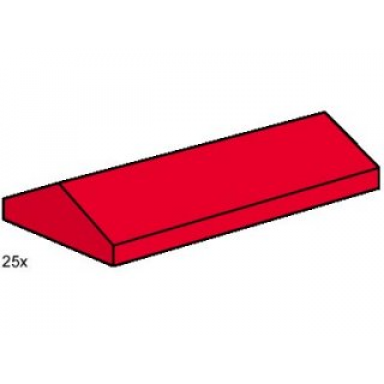 2 x 4 ridge roof tile low sloped red
