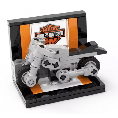 lego brand store exclusive build - harley-davidson mini motorcycle