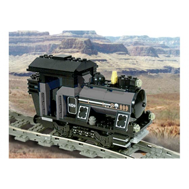small train engine gray