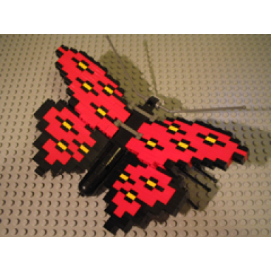 butterfly - red wings with black yellow spots legoland california ambassador pass exclusive