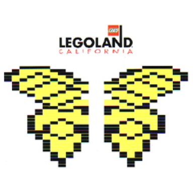 butterfly - yellow wings with black stripes legoland california ambassador pass exclusive