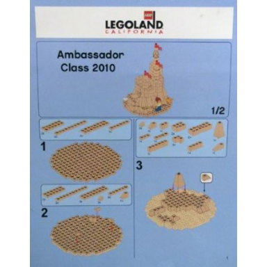 sand castle - ambassador class 2010 legoland california ambassador pass exclusive