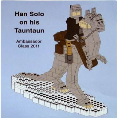 han solo on his tauntaun - miniland scale legoland california ambassador pass exclusive
