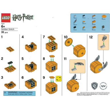 lego brand store exclusive build - harry potter golden snitch