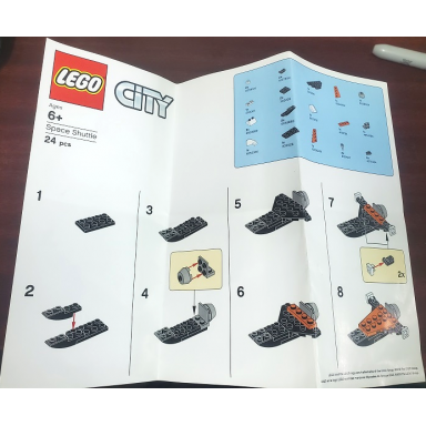 lego brand store exclusive build - city space shuttle
