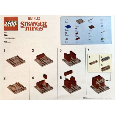 lego brand store exclusive build - stranger things castle byers