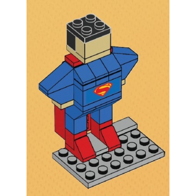 lego brand store exclusive build - superman