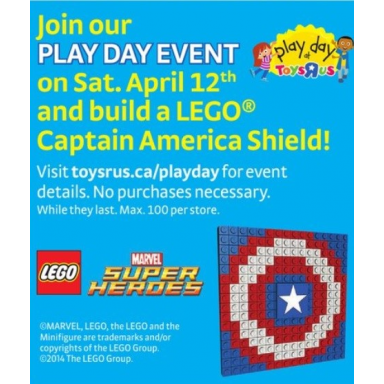 toys r us exclusive build - captain america shield