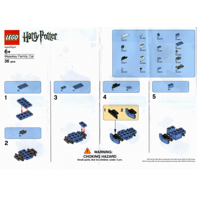 toys r us exclusive build - weasley family car