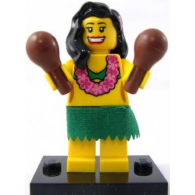hula dancer series 3 complete set with stand and accessories