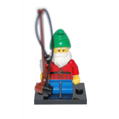 lawn gnome series 4 complete set with stand and accessories