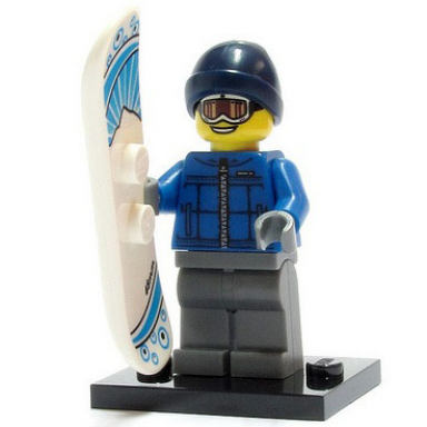snowboarder guy series 5 complete set with stand and accessories