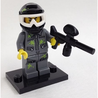paintball player series 10 complete set with stand and accessories