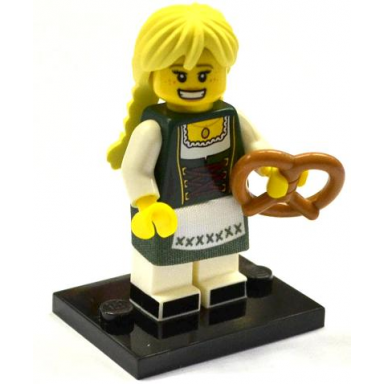 pretzel girl series 11 complete set with stand and accessories