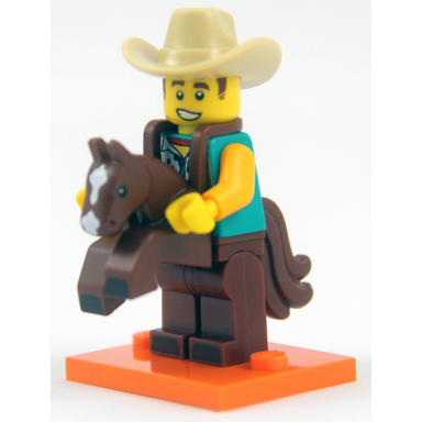 cowboy costume guy series 18 complete set with stand and accessories