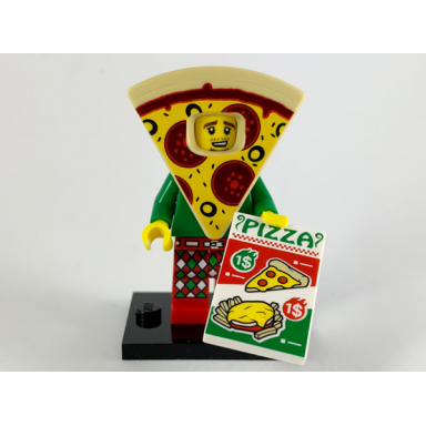 pizza costume guy series 19 complete set with stand and accessories