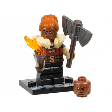 dwarf barbarian dungeons dragons complete set with stand and accessories