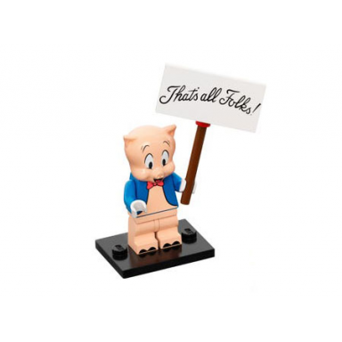 porky pig complete set with stand and accessories