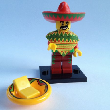 taco tuesday guy the lego movie complete set with stand and accessories