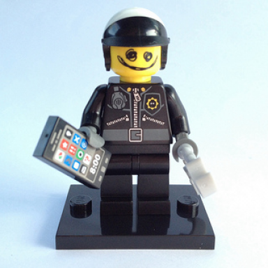 scribble-face bad cop the lego movie complete set with stand and accessories