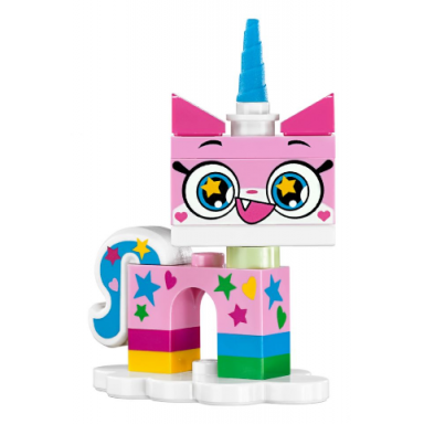 rainbow unikitty unikitty! series 1 complete set with stand