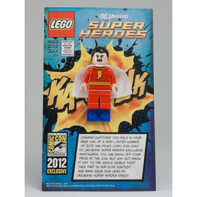 shazam captain marvel - san diego comic-con 2012 exclusive
