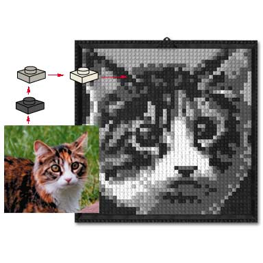 mosaic cat
