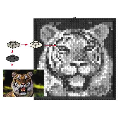 mosaic tiger