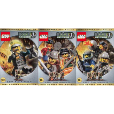 rock raider minifigure packs 3-pack